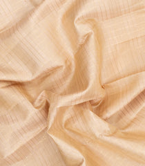 Taupe Handloom Korvai Kanchipuram Silk Saree With Zari Checks-KA16070