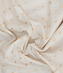 White Handloom Gadwal SICO Saree With Cotton Body & Silk Border-GA0407