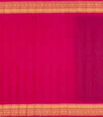 Aquamarine Handloom Gadwal SICO Saree With Cotton Body & Silk Border-GA0368