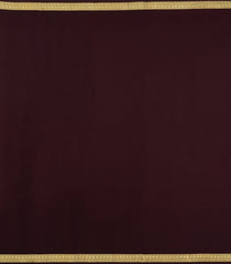 Dark Maroon Woven Mysore Silk Saree With Zari Border-MS3337