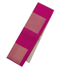 Taupe & Magenta Handloom Half & Half Kanchipuram Silk Saree With Buttas-KA14759