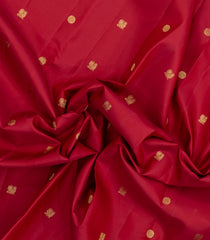Crimson Handloom Kanchipuram Silk Saree With Annam Buttas-KA15095