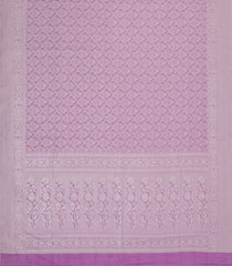 Lavender Woven Art Dupion Saree With Floral Vine Motifs-BL5948