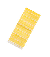 Yellow Woven Pure Organza Silk Saree With Stripes-KS1125