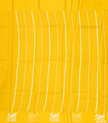 Mustard Handloom Banarasi Silk Saree With Bird Buttas-BE1472