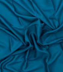 Cyan Woven Mysore Silk Saree With Contrast Border-MS3647