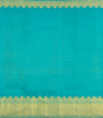 Neon Green Handloom Kanchipuram Silk Saree With Contrast Border-KA16312