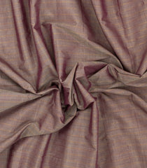 Dark Grey Handloom Gadwal Silk Cotton Saree With Stripes & Contrast Border -GA0463