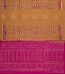 Dark Beige Handloom Soft Silk Saree With Buttas & Contrast Pallu-SO4597