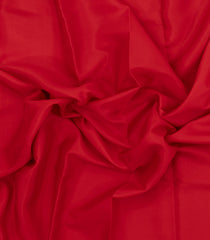 Red Woven Mysore Silk Saree With Floral Border-MS3387