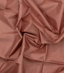 Peach Woven Tussar Silk Saree With Dotted Stripes-TU3311