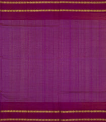 Baby Pink Handloom Korvai Silk Cotton Saree With Maroon Border-SC4422