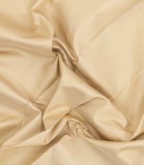 Taupe Handloom Korvai Kanchipuram Silk Saree With Black Border-KA15437