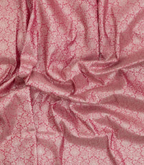 Pink Woven Art Dupion Saree With Floral Zari Motifs-BL5943