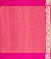 Pink Handloom Organza Satin Soft Silk Saree With Floral Motifs-SO4086