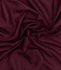 Dark Maroon Printed Synthetic Kotha Silk Saree With Contrast Border-SY0534
