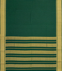 Dark Green Woven Mysore Silk Saree With Zari Motifs-MS3656