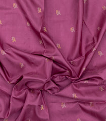 Dusty Pink Handloom Uppada Silk Saree With Meena Floral Buttas-UP0368