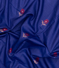 Purple Woven Tussar Silk Saree With Buttas & Zari Border-TU3466