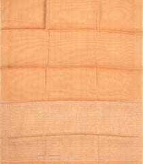 Peach Woven Tussar Silk Saree With Stripes-TU3568