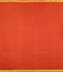 Red Handloom Kanchipuram Silk Saree With Zari Buttas & Border-KA16178