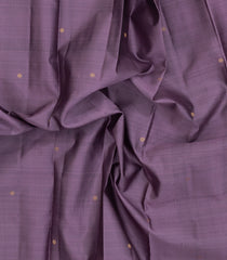 Lilac Kanchipuram Silk Saree With Buttas & Contrast Border-KA14955