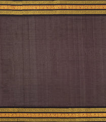 Turquoise Handloom Korvai Silk Cotton Saree With Checks & Contrast Border-SC4514