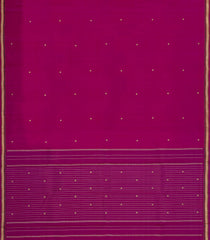 Magenta Handloom Kanchipuram Silk Saree With Buttas-KA15245