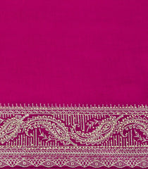 Magenta Woven Synthetic Vichitra Saree With Zari Embroidery-BL5418