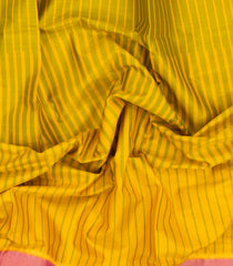 Yellow Handloom Rajkot Patola Silk Saree With Tie & Dye Pallu-IK0463