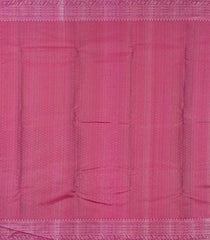 Cyan Handloom Kanchipuram Silk Saree With Stripes & Contrast Border-KA13596