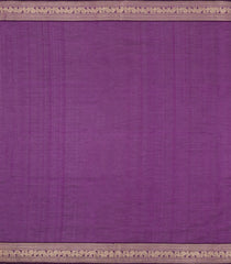 Purple Handloom Silk Cotton Saree With Buttas-SC4435