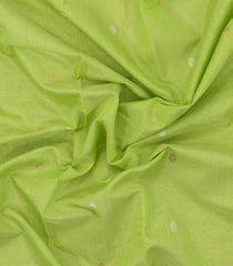 Pista Green Handloom Maheswari Silk Cotton Saree With Buttas-SC4123