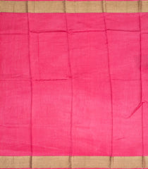 Baby Pink Woven Chiniya Silk Saree Digital Printed With Floral Motifs