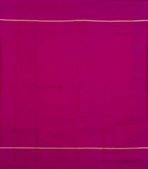 Magenta Handloom Kanchipuram Silk Saree With Meena Floral Motifs-KA14940