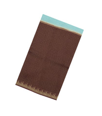 Maroon & Turquoise Woven Blended Viscose Half & Half Saree-BL5521