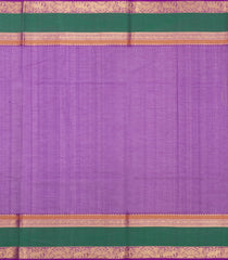 Purple Handloom Silk Cotton Saree With Checks & Dots-SC3976