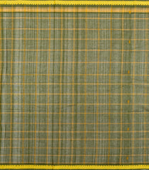 Dark Green Woven Kadappa Cotton Saree With Checks-KN0734