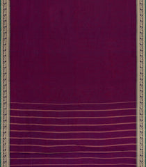 Magenta Woven Chirala Cotton Saree With Narayanapet Border-CR1453
