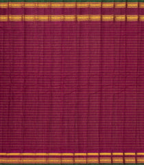 Lilac Handloom Gadwal Silk Cotton Saree With Checks & Buttas-GA0189