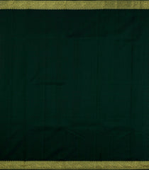 White Handloom Korvai Kanchipuram Silk Saree With Green Border-KA15004