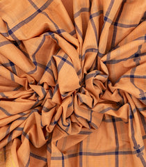 Sandal Woven Kadappa Cotton Saree With Checks-KN0722
