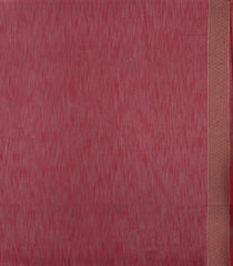 Maroon Woven Art Linen Saree With Floral Motifs-BL5651