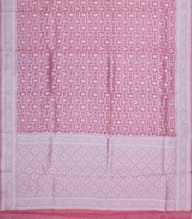 Dusty Peach Woven Pure Organza Silk Saree With Floral Motifs-KS1094