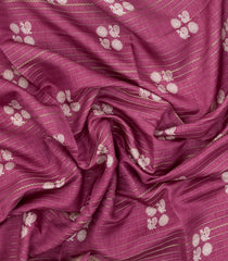 Dusty Pink Printed Synthetics Dola Silk Saree With Zari Stripes-BL5191