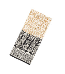 Cream Printed Jaipur Cotton Saree With Tribal Motifs-JC1808
