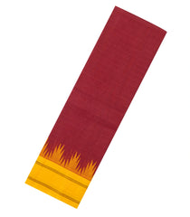 Crimson Handloom Rasipuram Cotton Saree With Contrast Silk Border-RA2438
