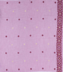 Lavender Woven Bengal Cotton Saree With Buttas-BG1913