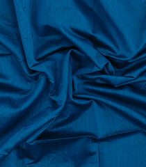 Blue Handloom Maheswari Silk Cotton Saree With Zari Border-SC4947