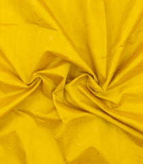Yellow Handloom Silk Cotton Saree With Buttas & Zari Border-SC4661